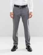 Selected Homme Suit Pants With Stretch In Slim Fit - Gray