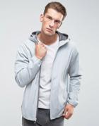 Abercrombie & Fitch Hooded Jacket Lightweight Nylon In Gray - Gray