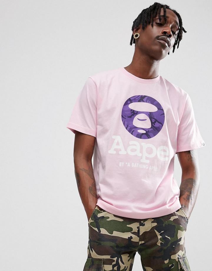 Aape By A Bathing Ape Logo T-shirt - Pink