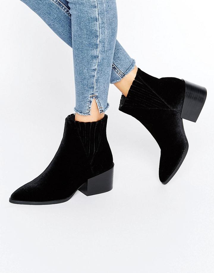 Asos Rasconi Pointed Chelsea Boots - Black