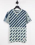 Nike X Serena Designcrew All Over Graphic T-shirt In Green/navy