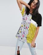 Asos T-shirt In Ultimate Cutabout 80s Print - Multi