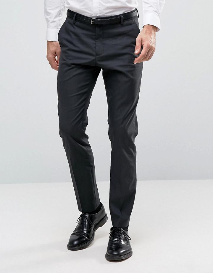 Selected Homme Slim Tuxedo Pants - Black