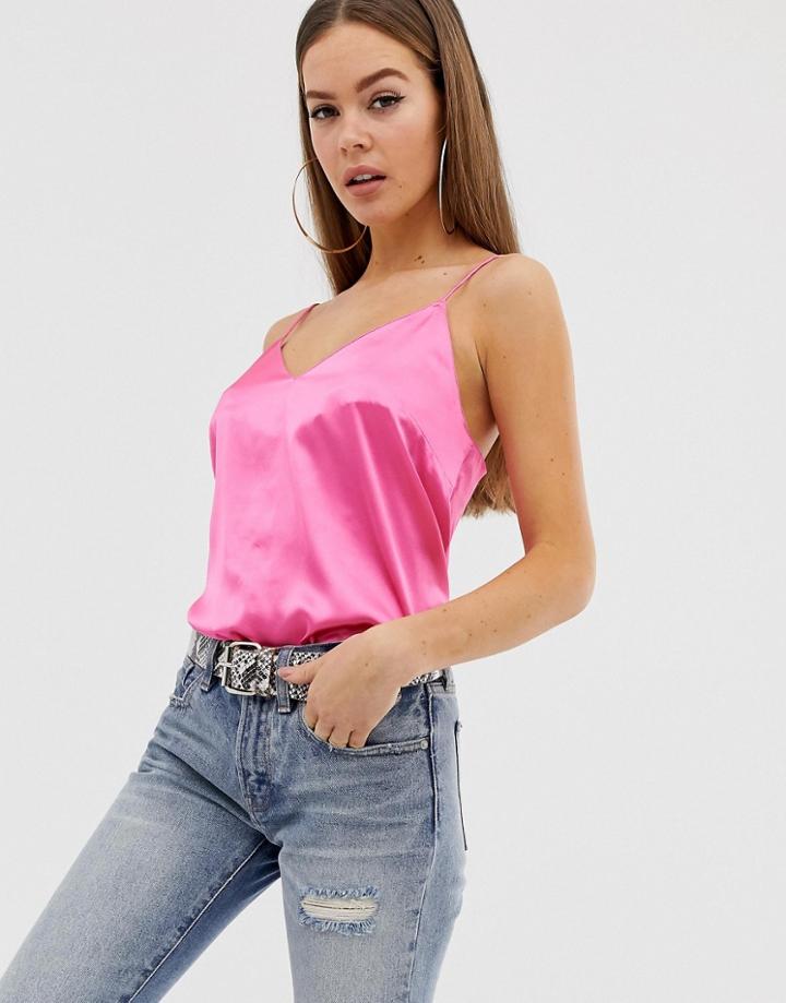 Asos Design Satin Cami - Pink