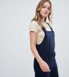 Monki Wide Leg Overalls In Navy