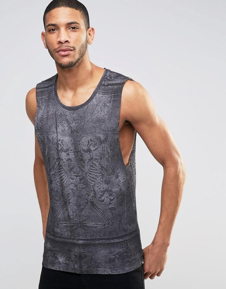 Religion Black Out Tank - White