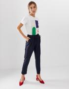Y.a.s Drawstring Smart Pants-navy