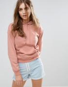 Brave Soul Hoodie With Pouch Pocket - Pink