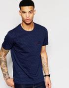 Original Penguin Jacquard Jersey Pocket T-shirt - 413 Dark Sapphire