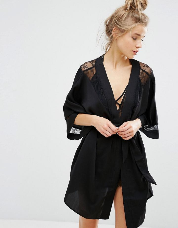 Undiz Incrustiz Kimono - Black