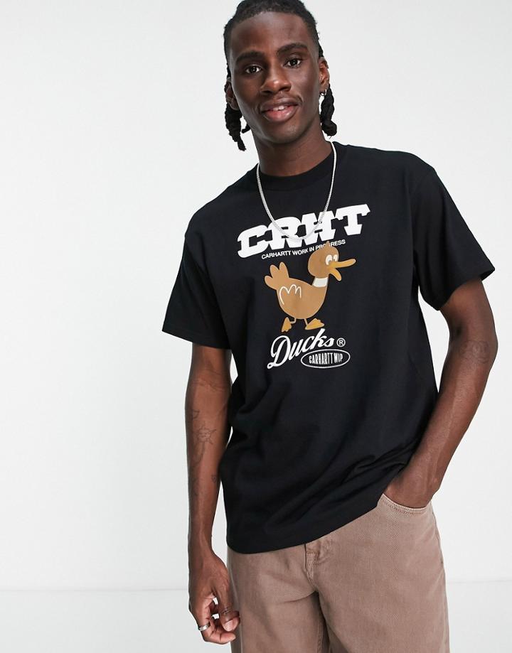 Carhartt Wip Ducks Print T-shirt In Black