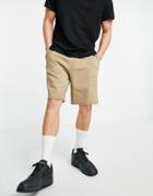 Only & Sons Organic Cotton Washed Jersey Short In Tan - Part Of A Set-brown