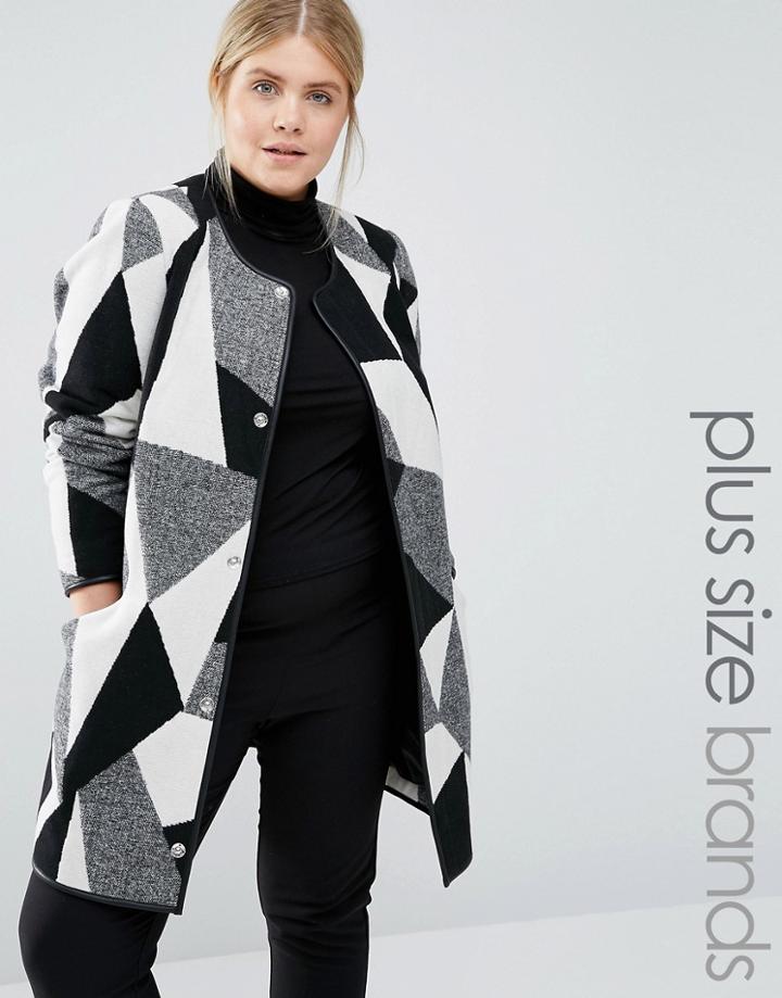 Junarose Patched Coat - Multi
