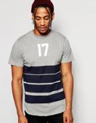 Playground Four Stripe T-shirt - Gray