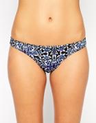 Asos Fuller Bust Exclusive Baroque Brazilian Bikini Bottom - Baroque Print