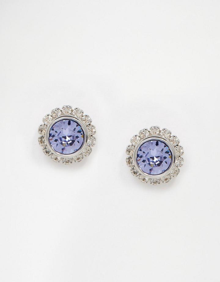 Ted Baker Sully Crystal Daisy Stud Earrings - Lavender