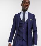 Harry Brown Tall Slim Fit Plain Suit Jacket-navy