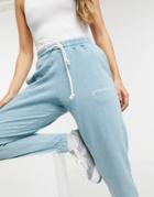Crooked Tongues Sweatpants With Peacetimes Logo In Wash Matching Set-multi