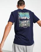 Columbia Blazing Trail Back Print T-shirt In Navy