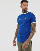 Ellesse Fede T-shirt With Taping In Blue