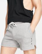 Bershka Super Short Sweatshorts In Gray