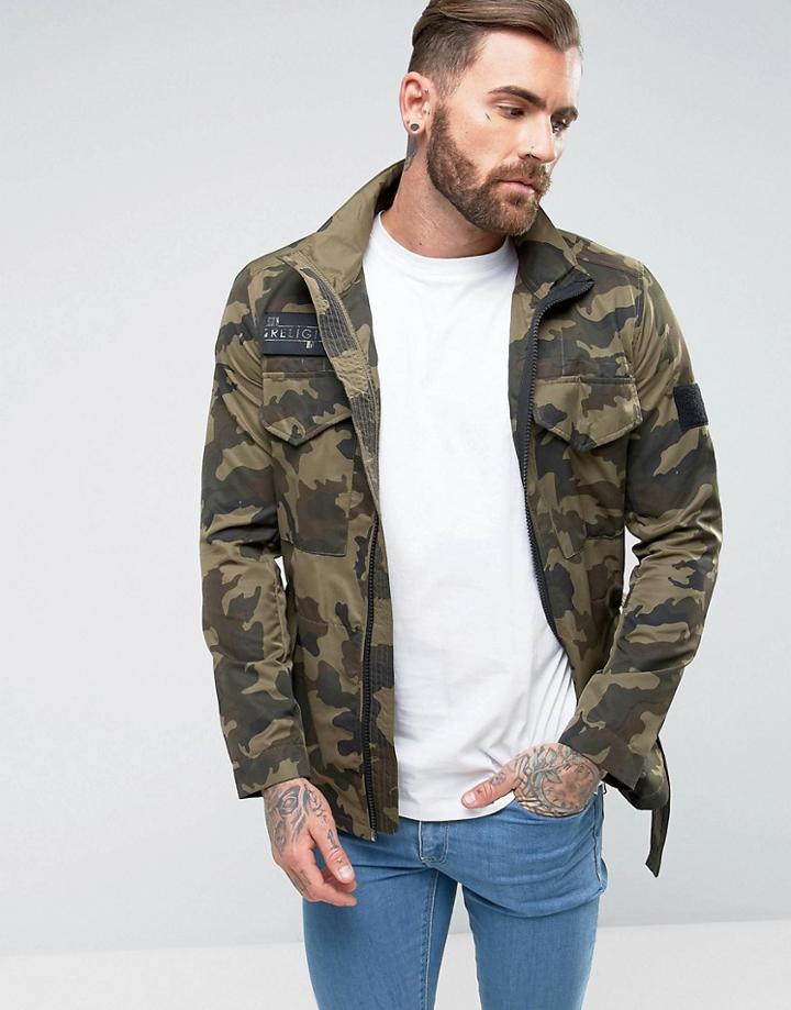 Religion X Wretch 32 Camo Jacket - Green