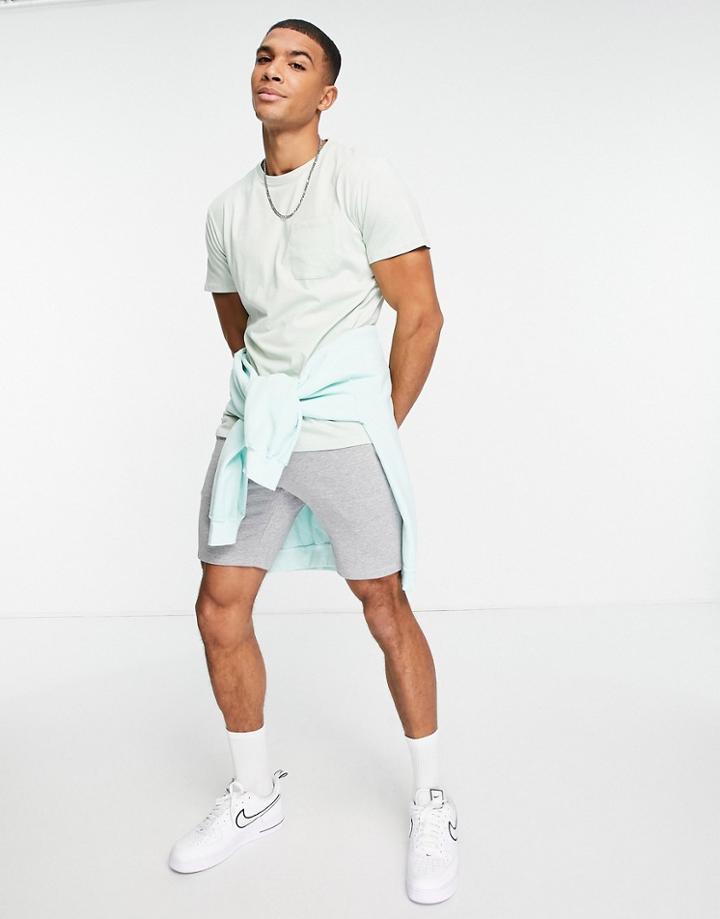 Threadbare Set Short Sleeve Pocket T-shirt In Sage-multi