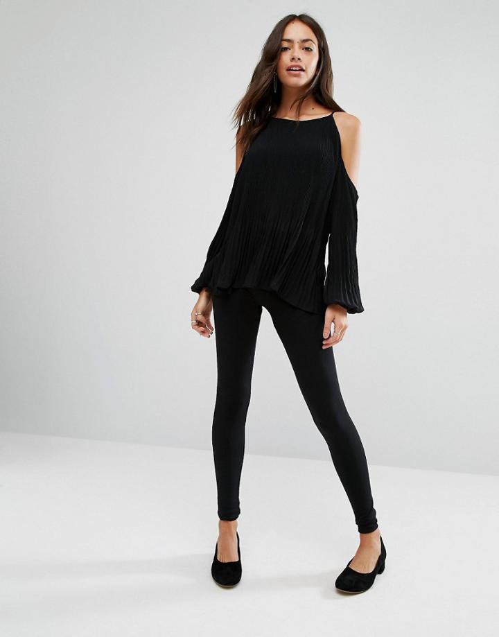 New Look Fleece Leggings - Black