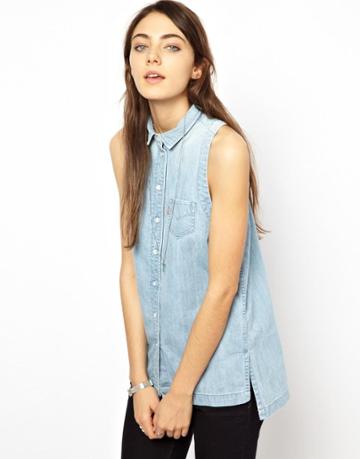 Levi's Sleeveless Denim Shirt