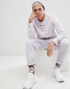 Champion Oversized Long Sleeve T-shirt With Small Script Logo In Lilac - Purple