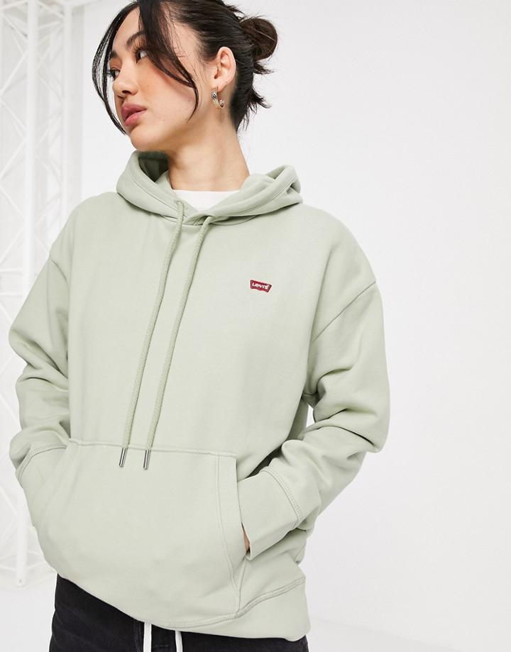 Levi's Tab Logo Hoodie In Green