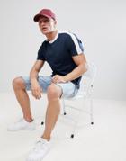 New Look Ringer T-shirt With Sleeve Stripe In Navy - Navy