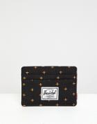 Herschel Charlie Black Gridlock Card Holder - Black