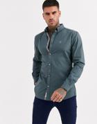 River Island Oxford Shirt In Khaki