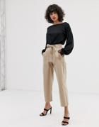 Max & Co Wide Leg Utility Pants - Beige