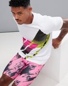 Asos 4505 T-shirt With 90s Print With Quick Dry - White