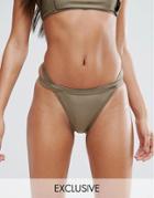 And Co Cross Over Bikini Bottom - Gold