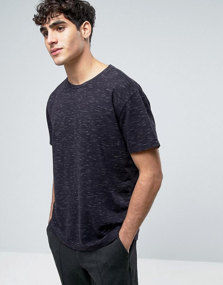 Dr Denim Russ T-shirt Black Mix - Black
