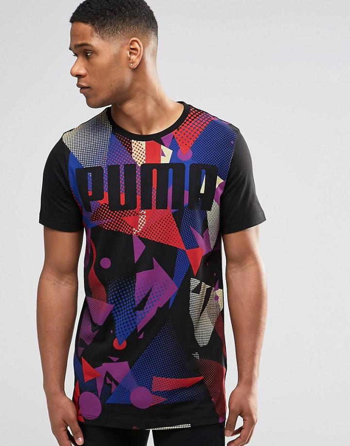 Puma Vintage Look Graphic T-shirt - Black