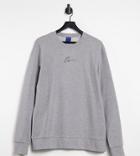 Jack & Jones Originals Crew Neck Sweatshirt With Script Logo In Gray Exclusive To Asos-grey