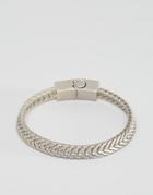 Icon Brand Chain Bracelet In Silver - Sliver