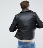 Liquor N Poker Pu Black Embossed Skull Jacket - Black