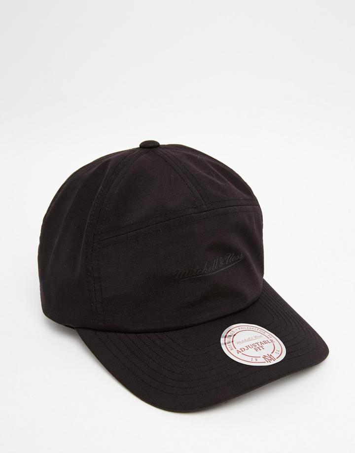 Mitchell & Ness Warm Up Hybrid H Panel Adjustable Cap - Black