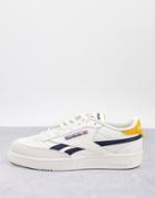 Reebok Club C Revenge Sneakers In Chalk And Navy-white