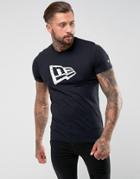 New Era Originators T-shirt With Flag Logo In Black - Black