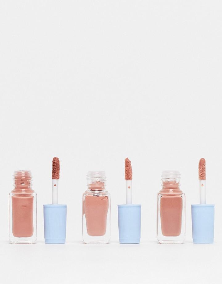 Alleyoop Multi-mood Lip Trio - Gloss, Cream & Matte In Brand Nude-neutral