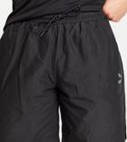 Puma Logo Quilted Shorts In Black Exclusive To Asos
