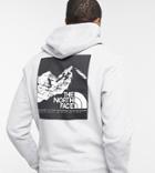 The North Face Back Print Graphic Hoodie In Gray Exclusive To Asos-grey