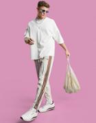 Asos Design Oversized Heavyweight T-shirt With Modesty Triangle In Cream-white