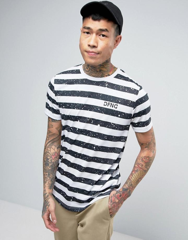 Dfnd Splat Stripe T-shirt - White